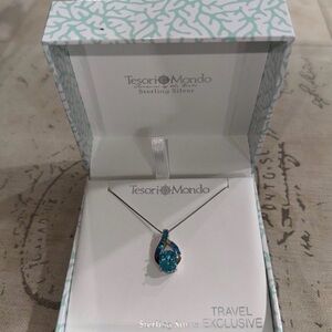 Tesori Mondo Travel Exclusive Sterling Silver Necklace NEW